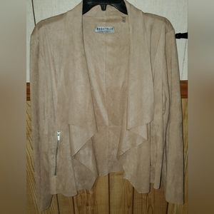 Faux suede light weight jacket Size L